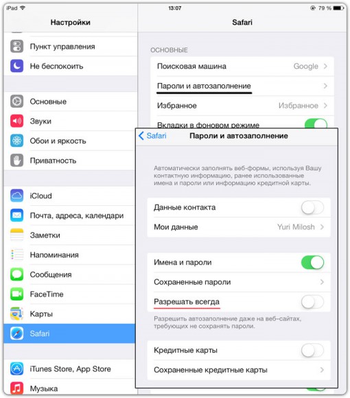 Как удалить историю safari из icloud на iphone