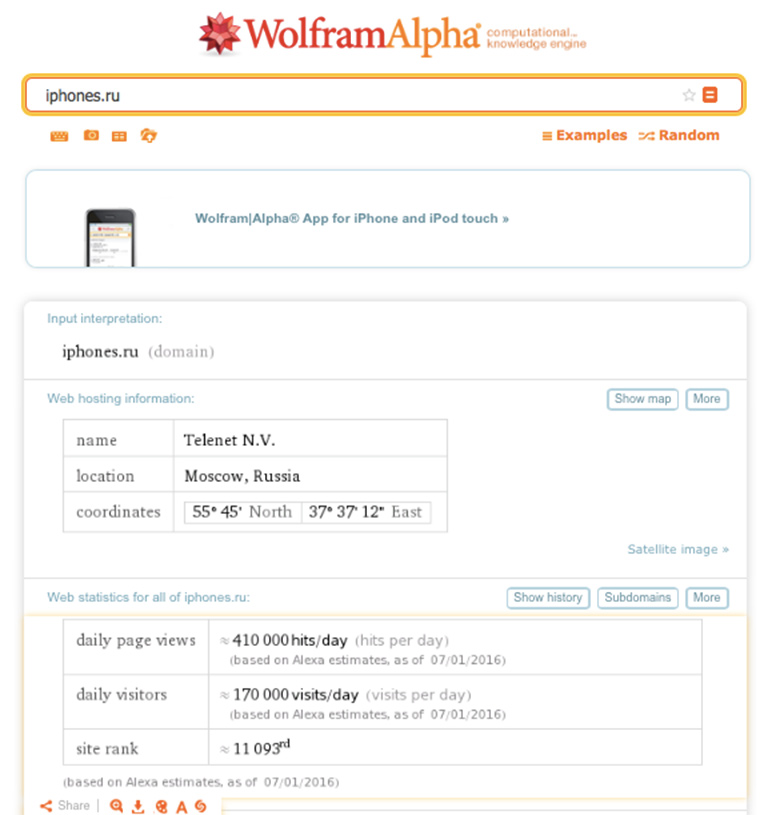 wolfram_site_information