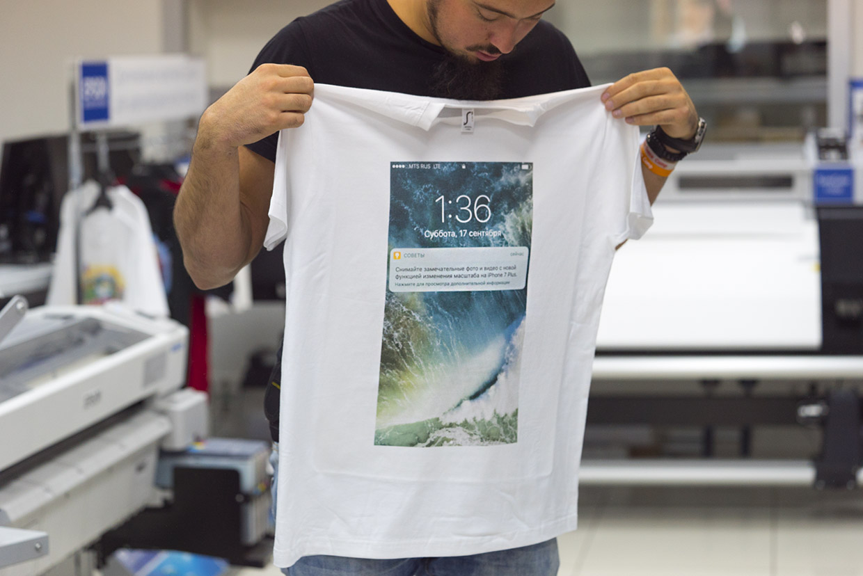 Сколько стоит распечатать на футболке фото