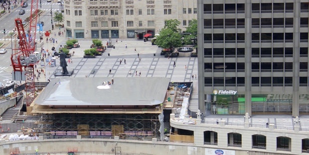Крыша нового Apple Store в Чикаго похожа на MacBook