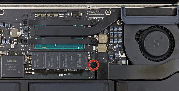 Замена ssd macbook air