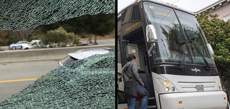 Злоумышленники напали на служебный автобус Apple