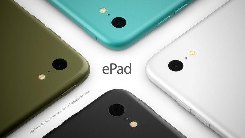 Это первый концепт Apple ePad, нового бюджетного планшета