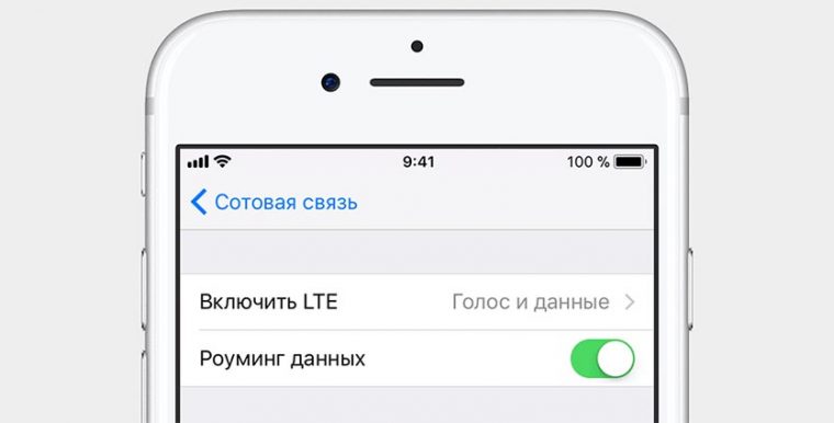 Роуминг данных iphone что это