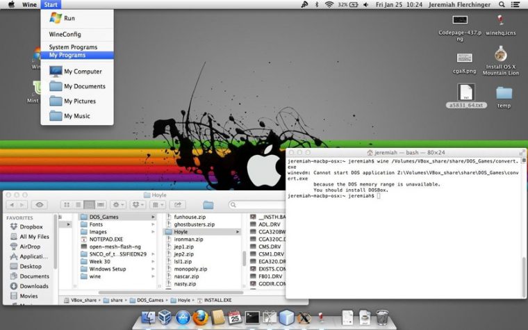 wine for mac osx 10.7