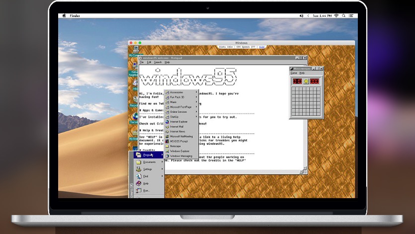 Как вспомнить Windows 95 на любом Mac за минуту