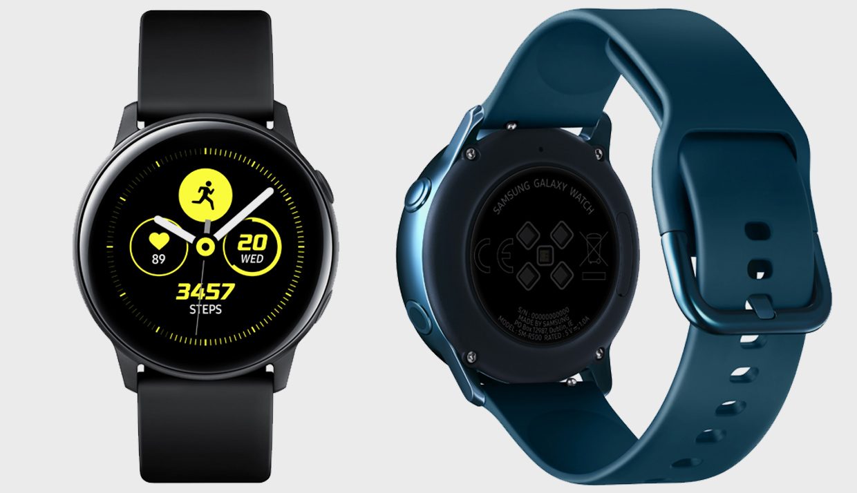 Это новые часы Samsung Galaxy Watch Active: круглые и спортивные