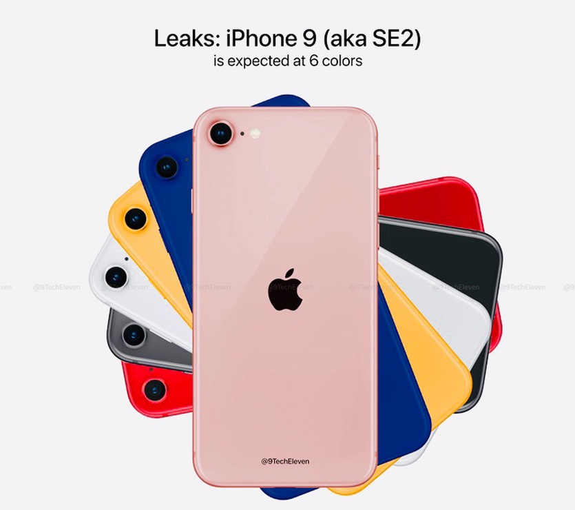 Слух: цвета корпуса iPhone 9 (SE 2)