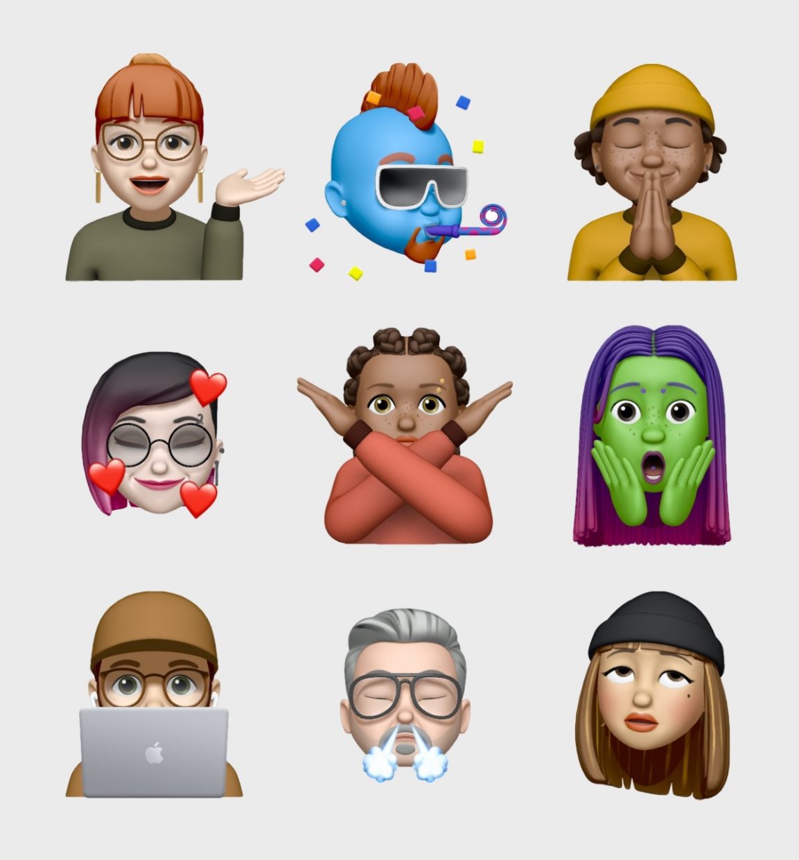 В iOS 13.4 добавили 9 новых стикеров Memoji