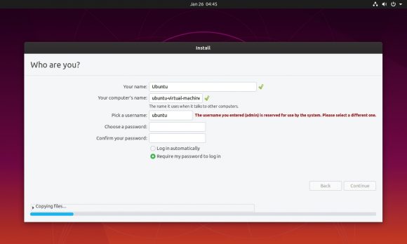 Ubuntu требует логин и пароль