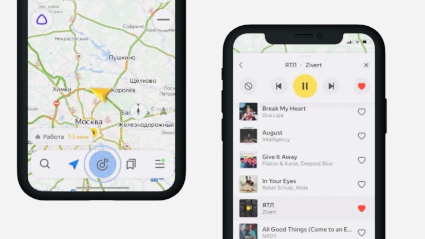 В Яндекс.Навигаторе появилась Музыка. Ей можно управлять голосом