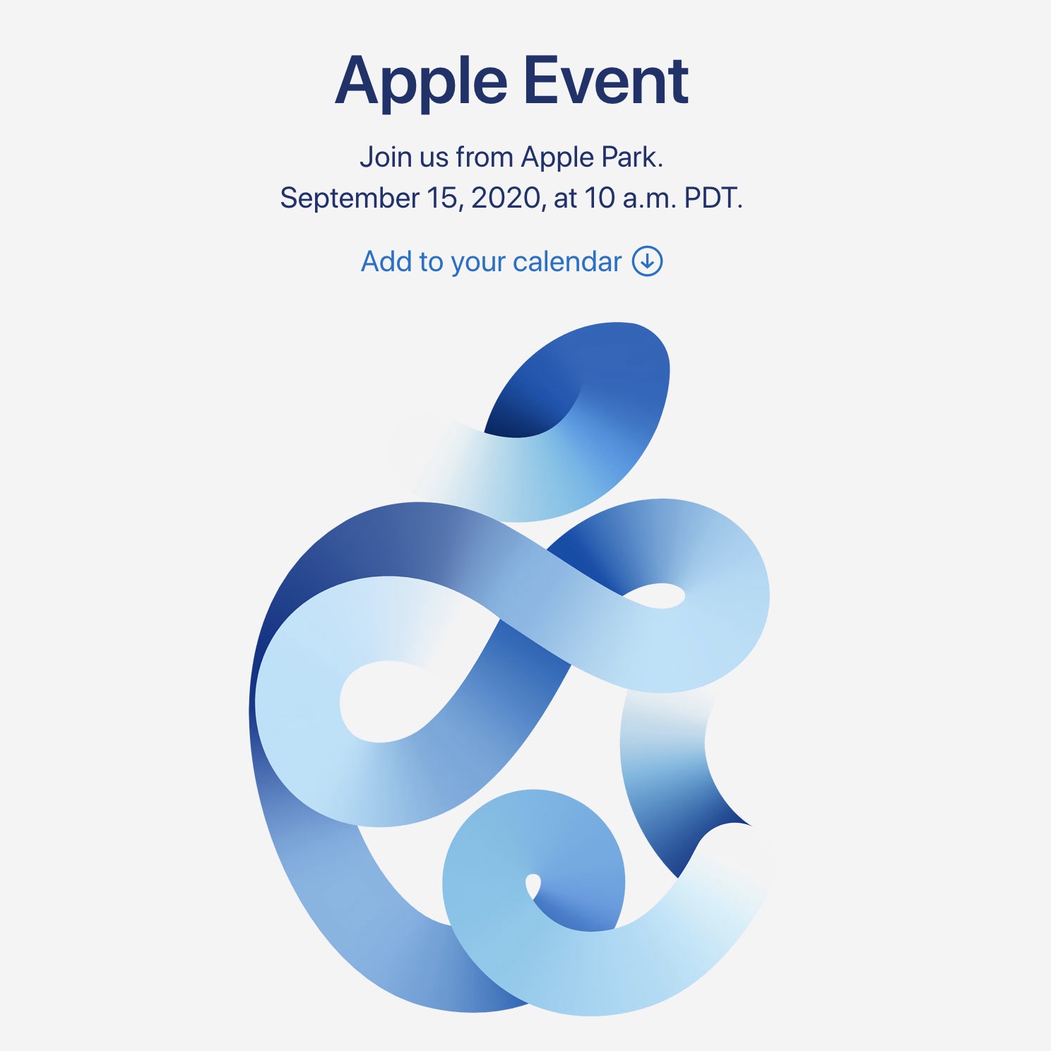 Apple приглашает на презентацию 15 сентября
