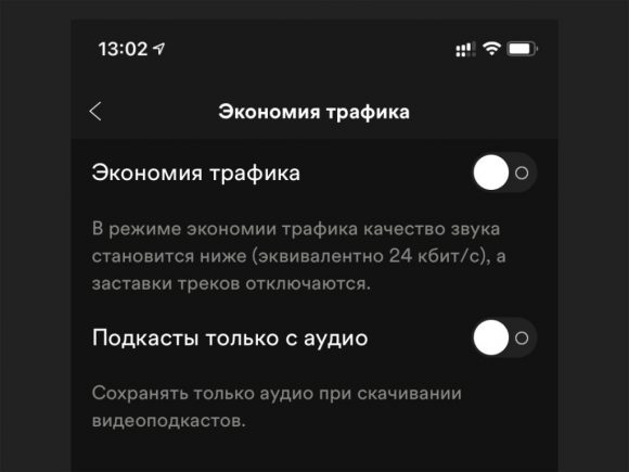 Spotify не показывает любимые треки на телефоне