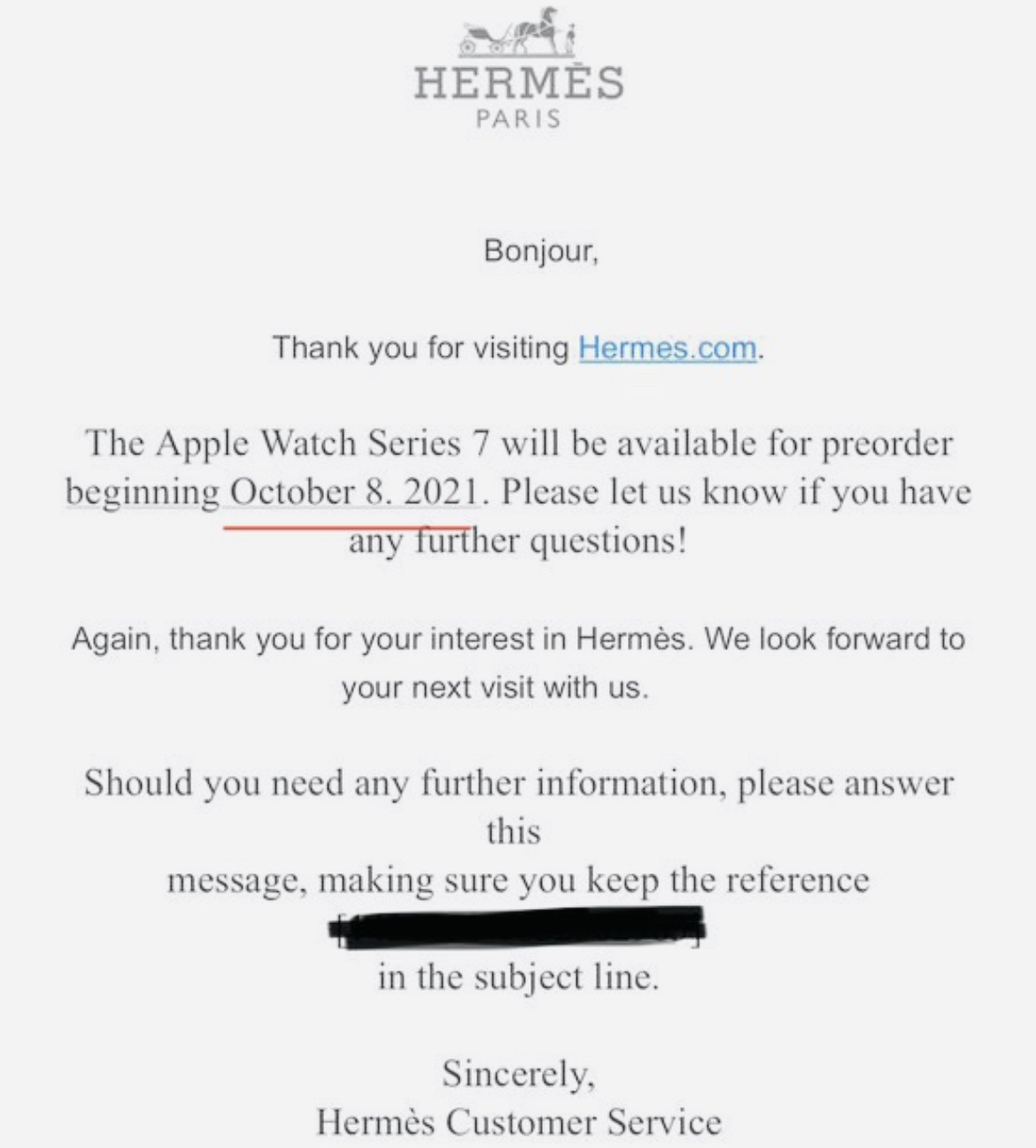 Hermès слил дату релиза Apple Watch Series 7