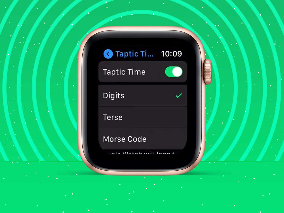 Как на Apple Watch включить тактильную передачу времени