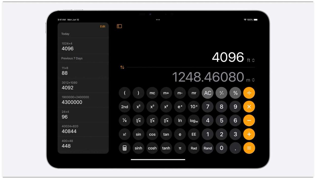 Представлена iPadOS 18 с приложением Калькулятор. Да, это случилось