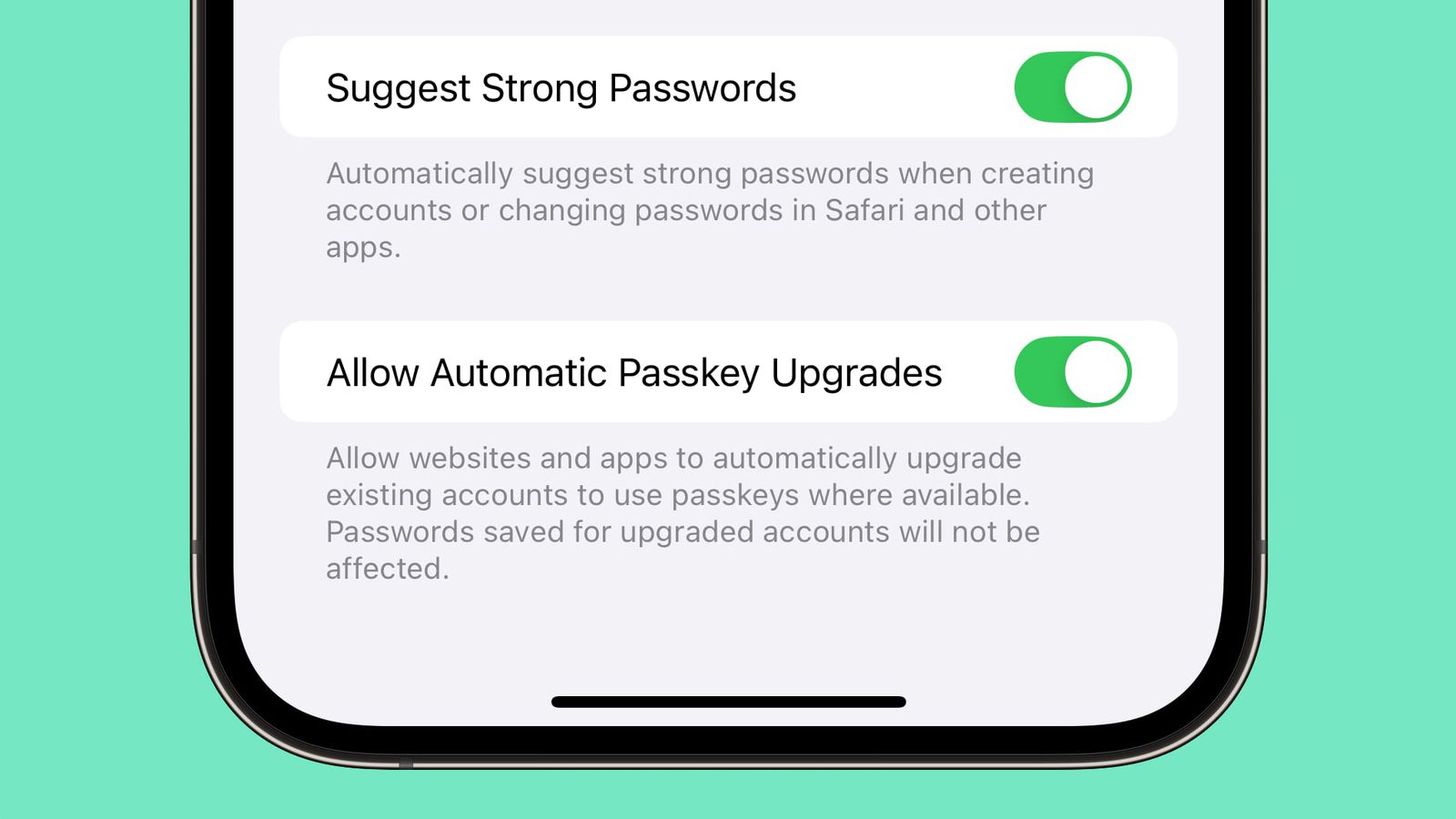 iOS 18 и macOS Sequoia позволяют автоматически заменять пароли на сайтах и в приложениях на Passkey