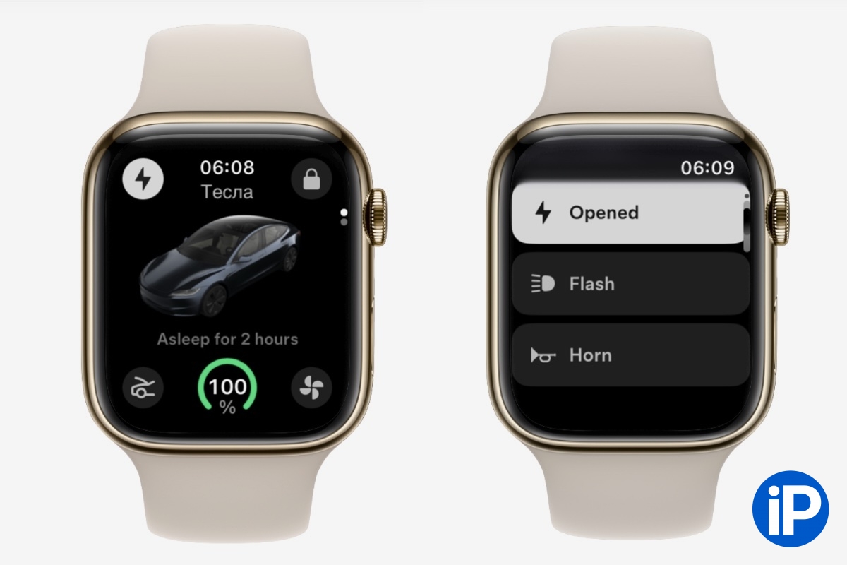 Приложение Tesla вышло для Apple Watch. Теперь можно открывать машину с часов