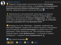 Павел Дуров сообщил, что Telegram пользуется больше миллиарда человек, и высмеял WhatsApp, который тратит миллиарды на развитие